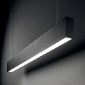 Ideal Lux - LED-Pendelleuchte an Stahlseil STEEL LED/29W/230V 3000K CRI 90 120 cm schwarz
