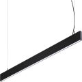 Ideal Lux - LED-Pendelleuchte an Stahlseil STEEL LED/29W/230V 4000K CRI 90 120 cm schwarz