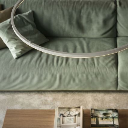 Ideal Lux - LED-Hängeleuchte an Kabel ORACLE SLIM LED/29W/230V 2700K CRI 90 Ø 50 cm weiß