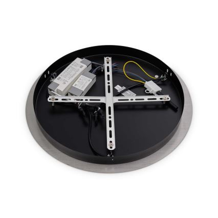 Ideal Lux - LED-Pendelleuchte mit Seilaufhängung UMILE LED/55W/230V Ø 63 cm CRI 90 Messing/Weiß