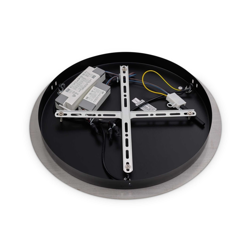 Ideal Lux - LED-Pendelleuchte mit Seilaufhängung UMILE LED/55W/230V Ø 63 cm CRI 90 Messing/Weiß