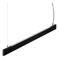 Ideal Lux - LED-Pendelleuchte STEEL an Kabel, LED 29W, 230V, 4000K, CRI 90, 120 cm, schwarz