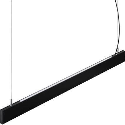 Ideal Lux - LED-Pendelleuchte STEEL an Kabel, LED 29W, 230V, 4000K, CRI 90, 120 cm, schwarz