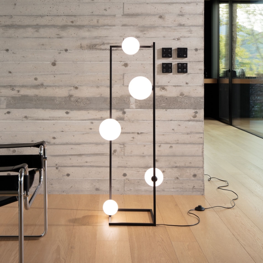 Ideal Lux - LED-Stehleuchte ANGOLO 5xG9/3W/230V schwarz