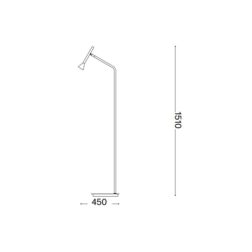 Ideal Lux - LED-Stehleuchte DIESIS LED/4,5W/230V CRI 95 golden