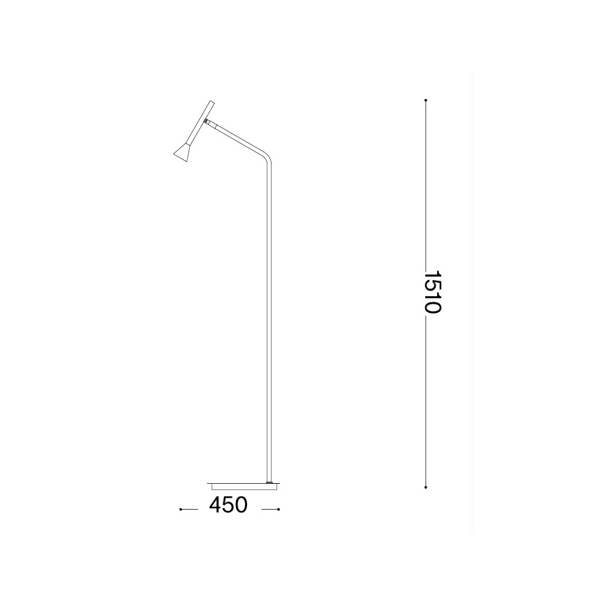 Ideal Lux - LED Stehleuchte DIESIS LED/4,5W/230V CRI 95 mattierter Chrom