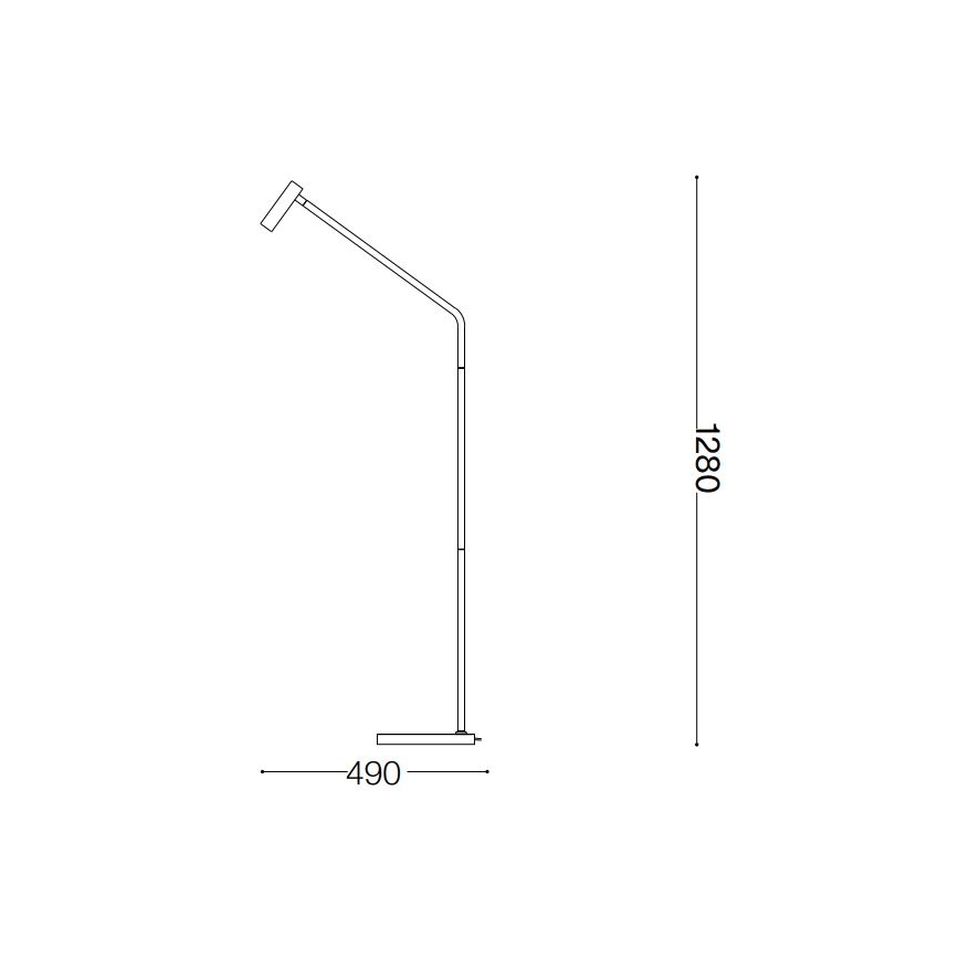 Ideal Lux - LED-Stehleuchte EASY LED/3,5W/230V CRI 90 schwarz