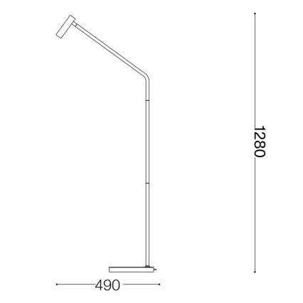 Ideal Lux - LED-Stehleuchte EASY LED/3,5W/230V CRI 90 weiß