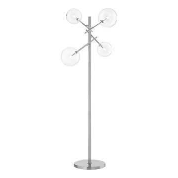 Ideal Lux - LED-Stehleuchte EQUINOXE 4xG4/2W/230V glänzendes Chrom/klar
