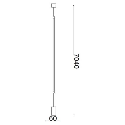 Ideal Lux - LED-Stehleuchte FILO LED/14W/230V 2700K CRI 90 Messing