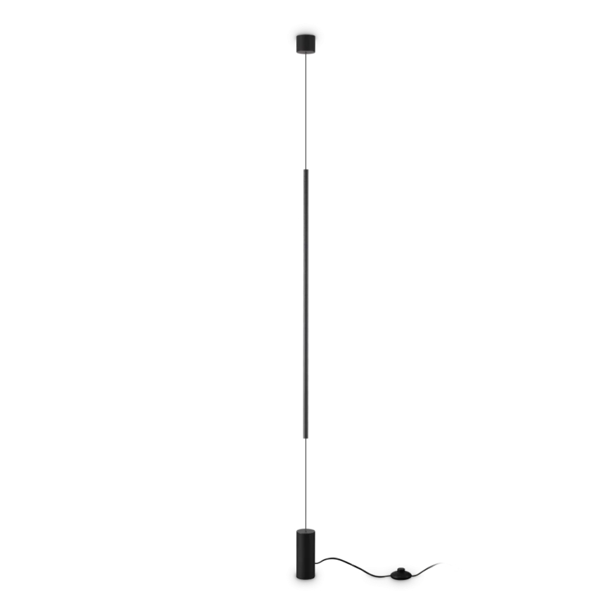 Ideal Lux - LED-Stehleuchte FILO LED/14W/230V 2700K CRI 90 schwarz