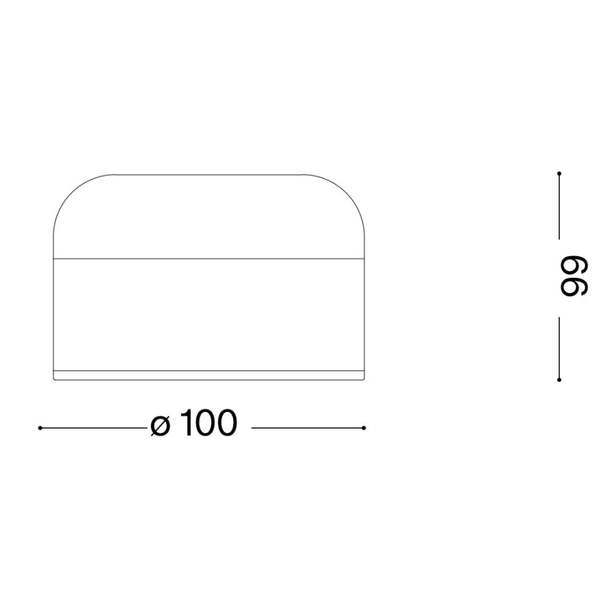Ideal Lux - LED dimmbare Touch-Tischlampe MIGNON LED/5W/5V 1500 mAh Ø 10 cm CRI 90 Messing