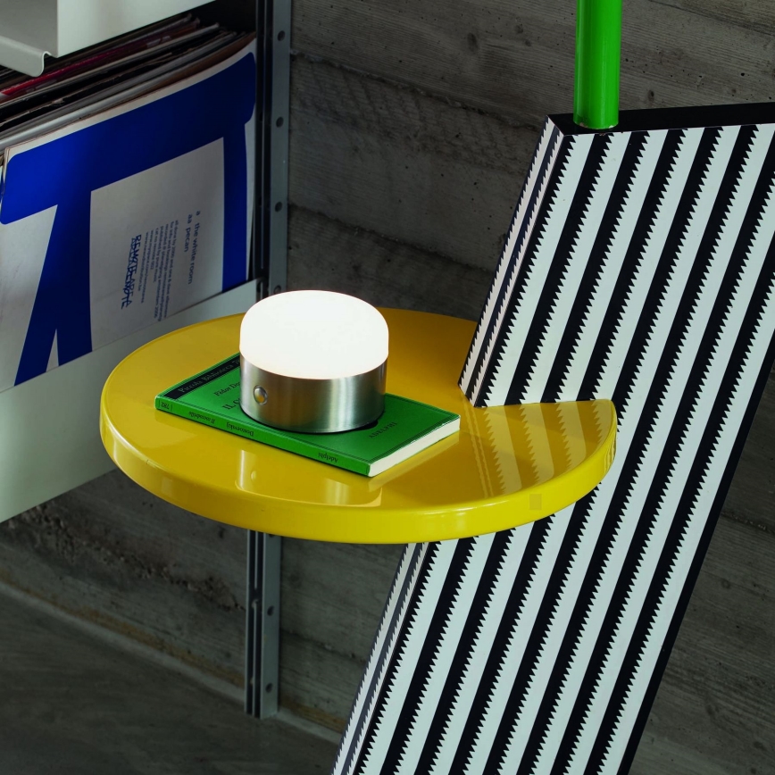 Ideal Lux - LED dimmbare Touch-Tischlampe MIGNON LED/5W/5V 1500 mAh Ø 10 cm CRI 90 glänzender Chrom