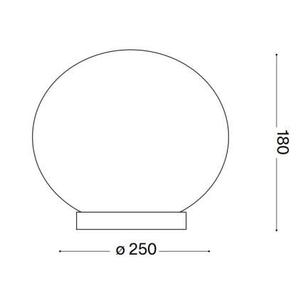 Ideal Lux - LED-Tischleuchte CANDY 1xG9/3W/230V d 25 cm weiß