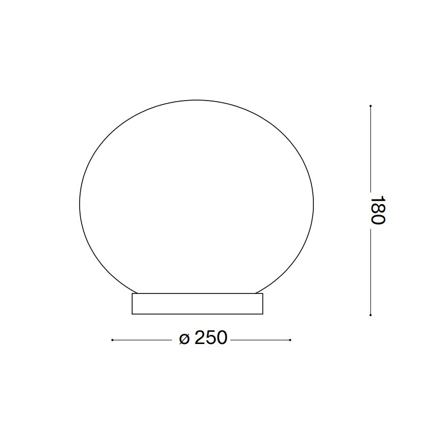 Ideal Lux - LED-Tischleuchte CANDY 1xG9/3W/230V d 25 cm weiß