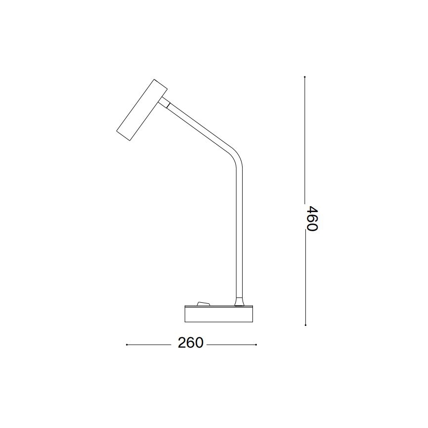 Ideal Lux - LED-Tischleuchte EASY LED/3,5W/230V CRI 90 schwarz