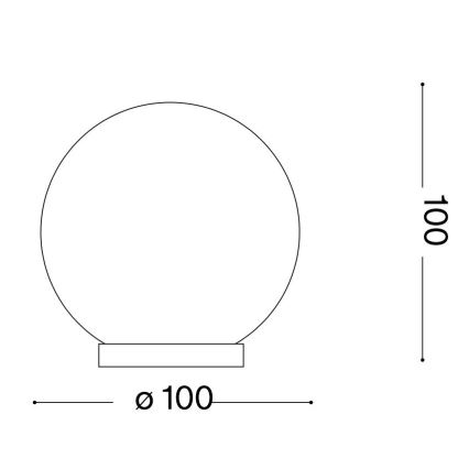 Ideal Lux - LED-Tischleuchte MAPA 1xG9/3W/230V d 10 cm weiß