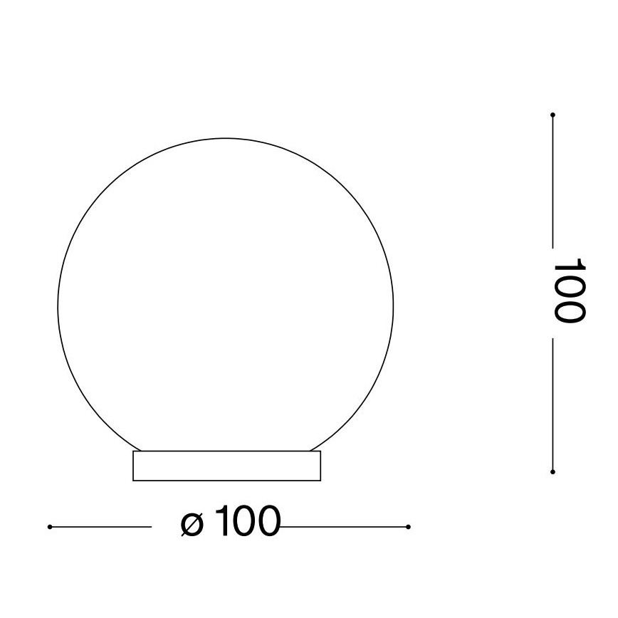 Ideal Lux - LED-Tischleuchte MAPA 1xG9/3W/230V d 10 cm weiß