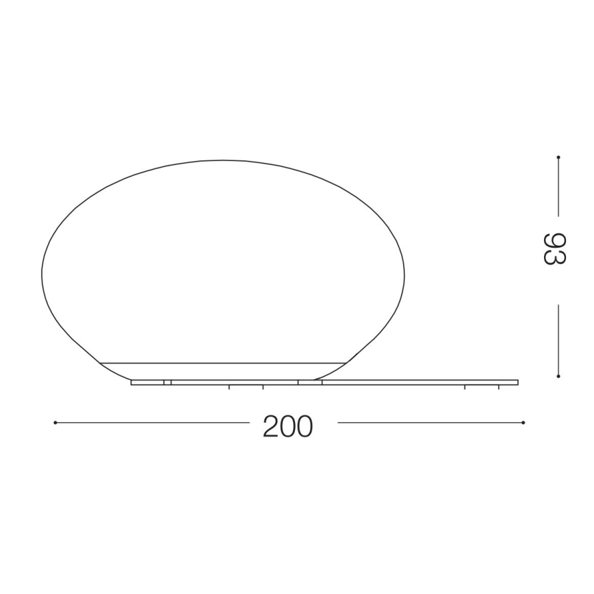 Ideal Lux - LED-Tischleuchte NINFEA 1xGX53/9W/230V weiß