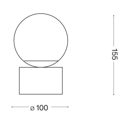 Ideal Lux - LED-Tischleuchte PERLAGE 1xG9/3W/230V golden/weiß