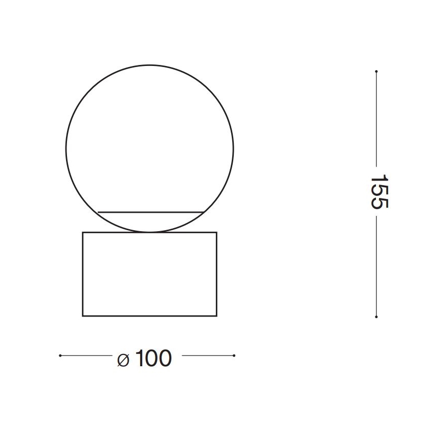 Ideal Lux - LED-Tischleuchte PERLAGE 1xG9/3W/230V golden/weiß