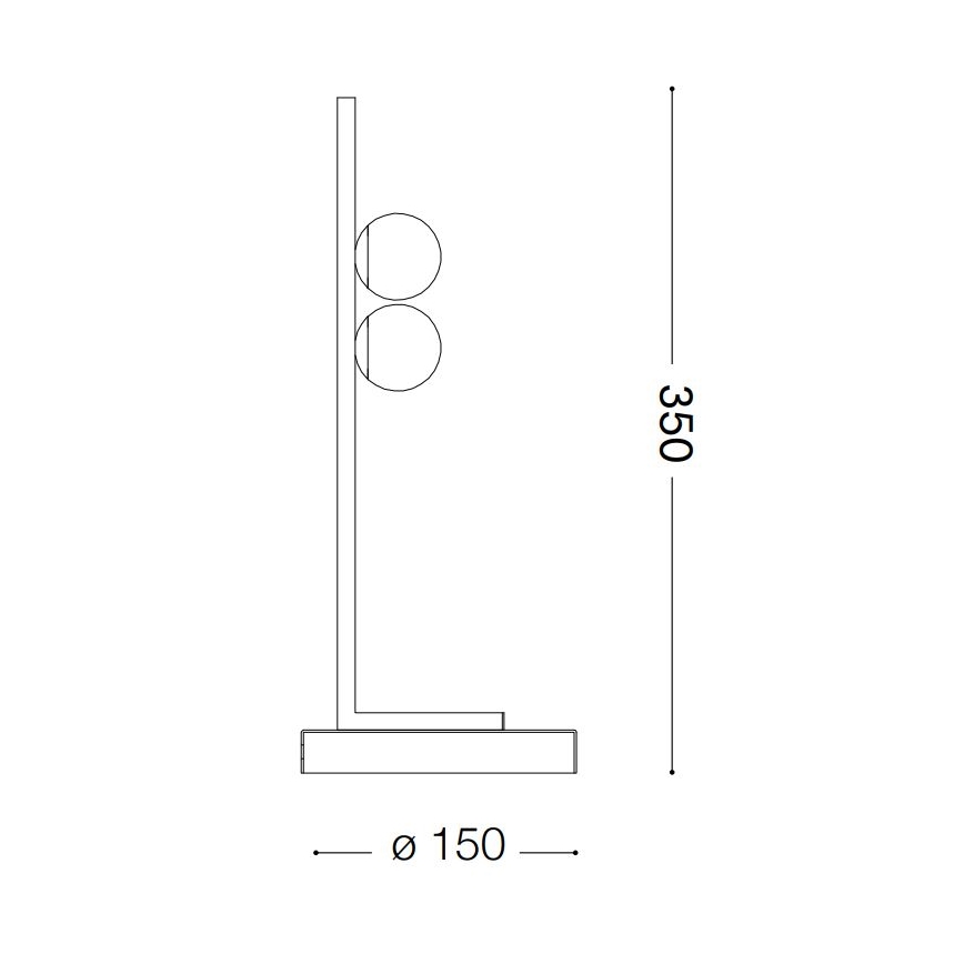 Ideal Lux - LED-Tischleuchte PING PONG 2xLED/3W/230V CRI 90 Messing