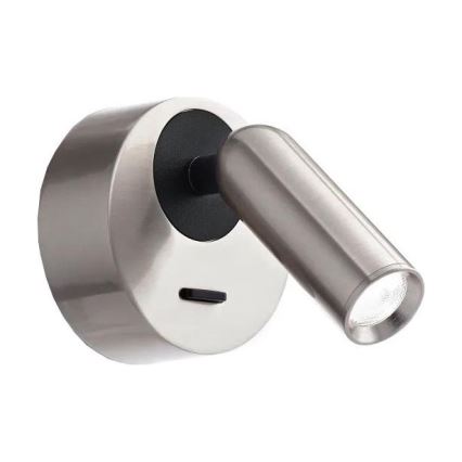 Ideal Lux - LED-Wandstrahler BEAN LED/3W/230V CRI 90 glänzendes Chrom