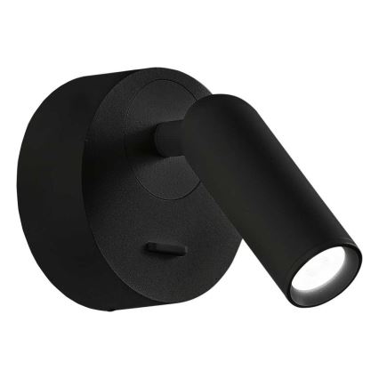 Ideal Lux - LED-Wandstrahler BEAN LED/3W/230V CRI 90 schwarz