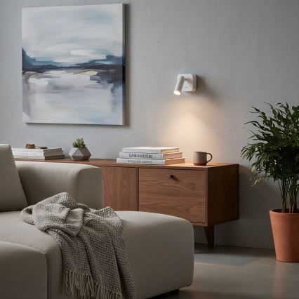 Ideal Lux - LED-Wandstrahler BEAN LED/3W/230V CRI 90 weiß