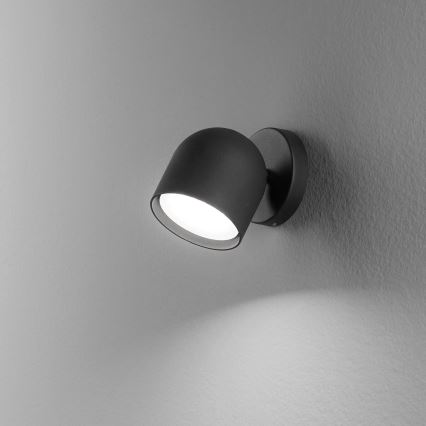 Ideal Lux - LED-Wandstrahler DODO 1xGX53/9W/230V schwarz