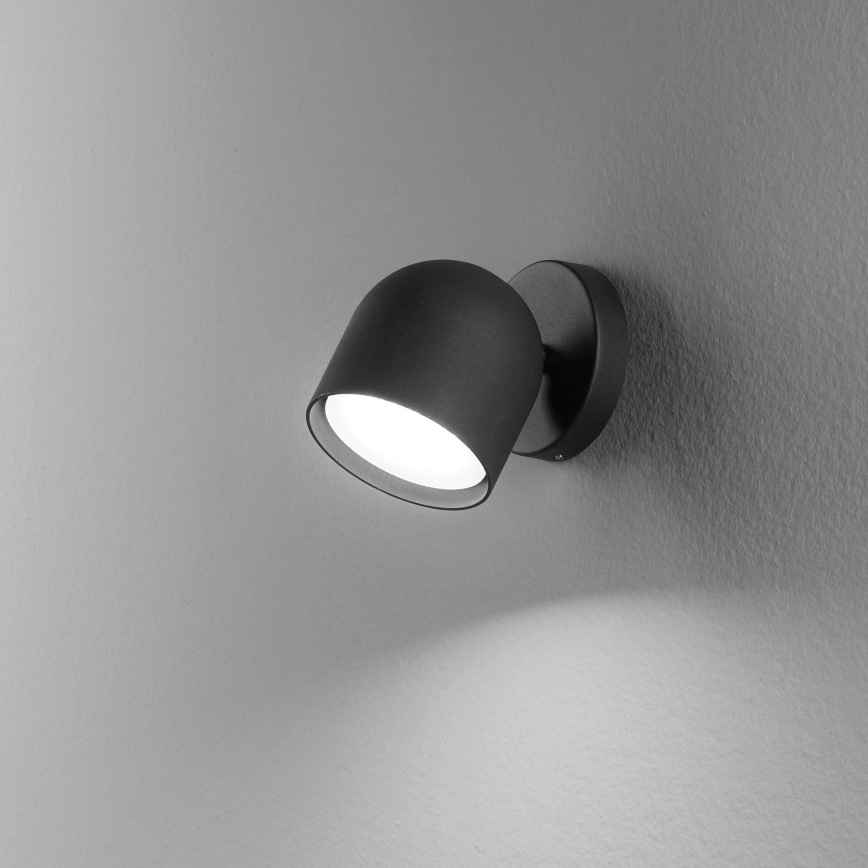 Ideal Lux - LED-Wandstrahler DODO 1xGX53/9W/230V schwarz