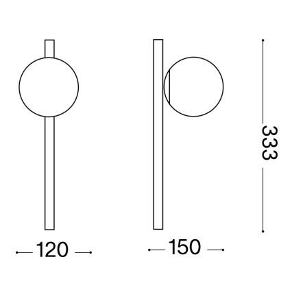 Ideal Lux - LED-Wandleuchte BINOMIO 1xG9/3W/230V weiß