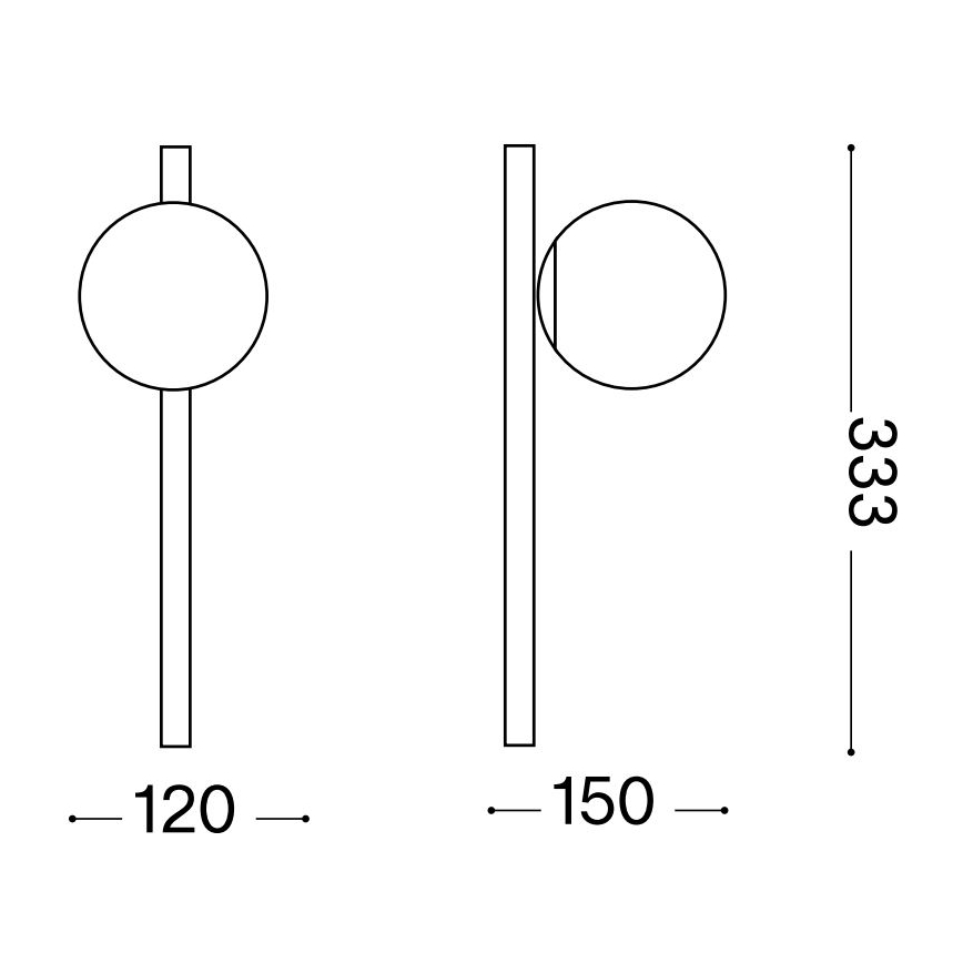 Ideal Lux - LED-Wandleuchte BINOMIO 1xG9/3W/230V weiß