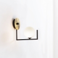 Ideal Lux - LED-Wandleuchte BIRDS 1xG9/3W/230V schwarz/golden