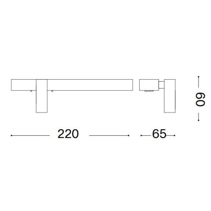 Ideal Lux - LED Wandleuchte BONNE LED/6,5W/230V CRI 90 mattchrom