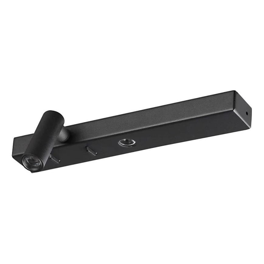 Ideal Lux - LED-Wandleuchte BONNE LED/6,5W/230V CRI 90 schwarz