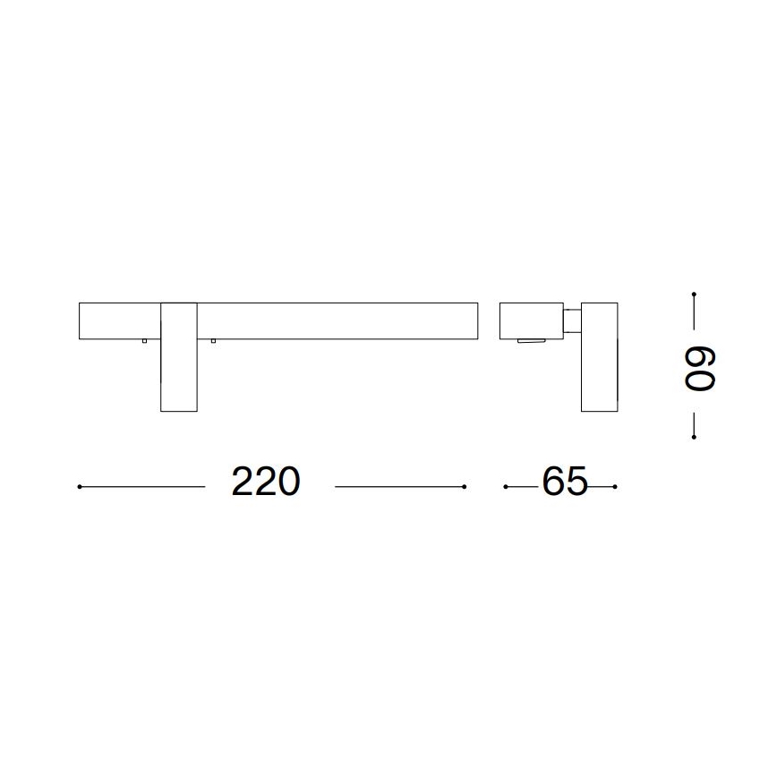 Ideal Lux - LED-Wandleuchte BONNE LED/6,5W/230V CRI 90 weiß