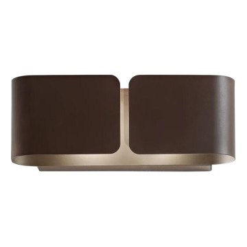 Ideal Lux - LED-Wandleuchte CLIP 2xG9/3W/230V braun