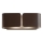 Ideal Lux - LED-Wandleuchte CLIP 2xG9/3W/230V braun