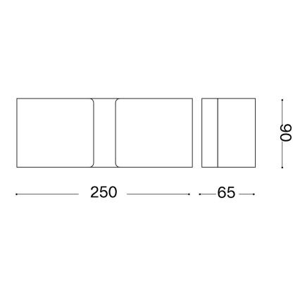 Ideal Lux - LED-Wandleuchte CLIP 2xG9/3W/230V braun