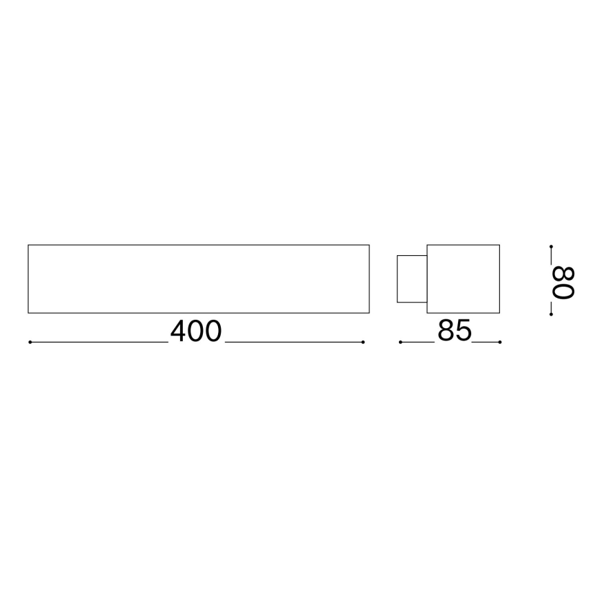 Ideal Lux - LED-Wandleuchte CRAFT LED/12W/230V CRI 90 Buche