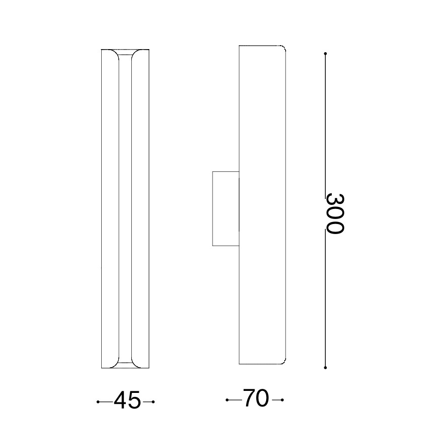 Ideal Lux - LED-Wandleuchte DORICA LED/8,5W/230V CRI 90 mattchrom