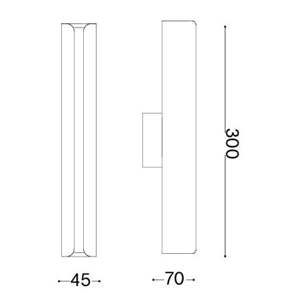 Ideal Lux - LED-Wandleuchte DORICA LED/8,5W/230V CRI 90 Messing