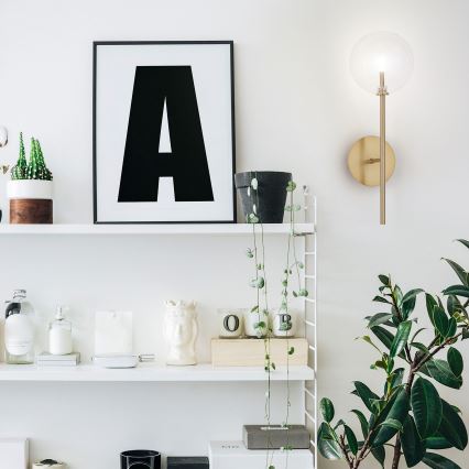 Ideal Lux - LED-Wandleuchte EQUINOXE 1xG4/2W/230V Messing/klar