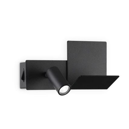 Ideal Lux - LED-Wandleuchte KOMODO LED/4,5W/230V USB CRI 90 schwarz