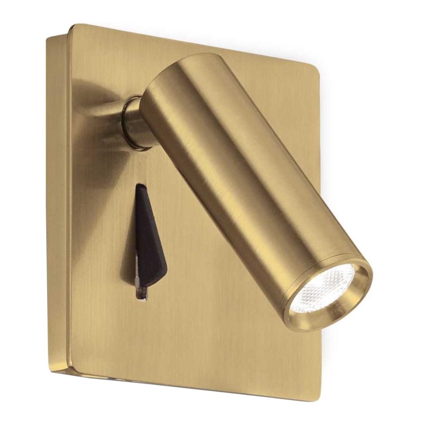 Ideal Lux - LED Wandleuchte LITE LED/3W/230V CRI 90 Messing