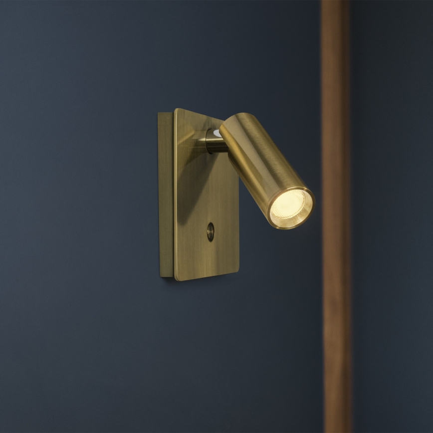 Ideal Lux - LED Wandleuchte LITE LED/3W/230V CRI 90 Messing