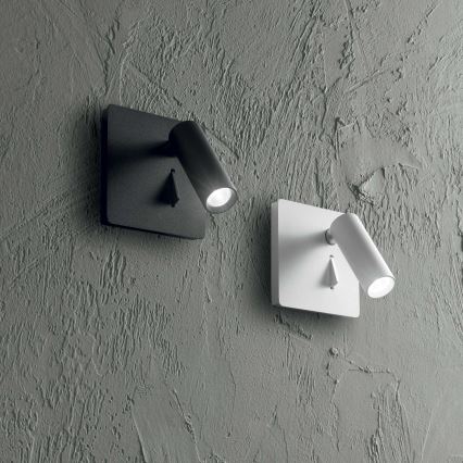 Ideal Lux - LED Wandleuchte LITE LED/3W/230V CRI 90 schwarz