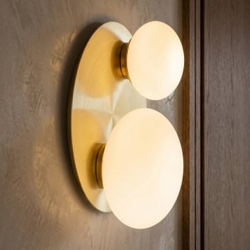 Ideal Lux - LED-Wandleuchte NINFEA 2xG9/3W/230V goldfarben