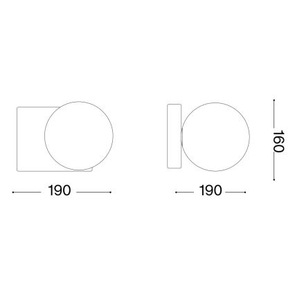Ideal Lux - LED-Wandleuchte PENTA 1xG9/3W/230V golden